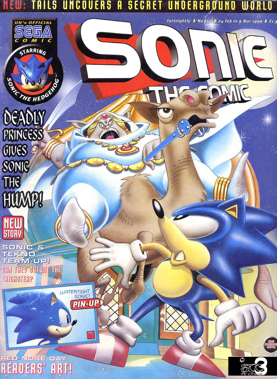 Sonic - The Comic Issue No. 150 Comic cover page